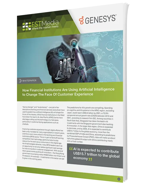 How financial institutions are using artificial intelligence to change the face of customer experience