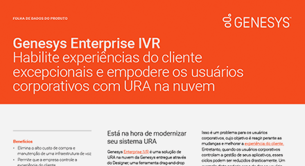 Genesys Enterprise IVR