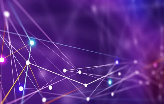 Network lines connecting to servers