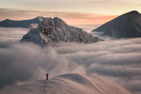 Above the clouds