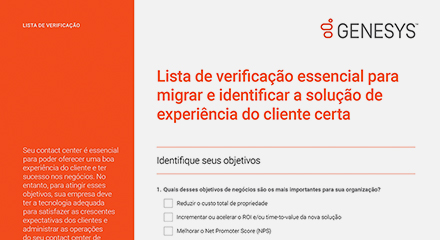 [the essential migration checklist for identifying the right customer experience solution cl] resource center {pt]