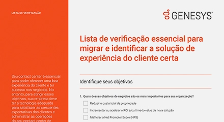 [the essential migration checklist for identifying the right customer experience solution cl] resource center {pt]
