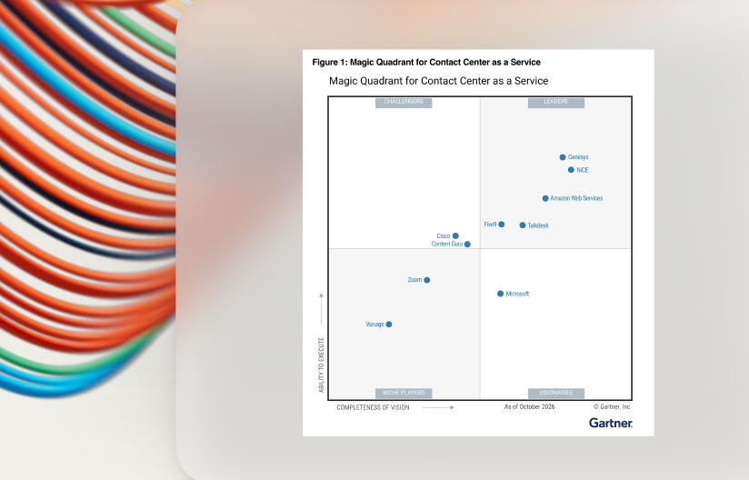 2026 Gartner® Magic Quadrant™ for Contact Center as a Service