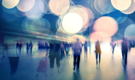 Life at night of modern city