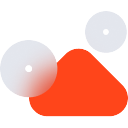 Mountain circles icon