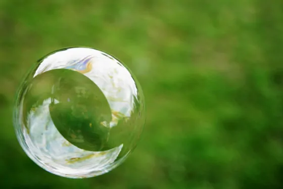 Bubble in the garden
