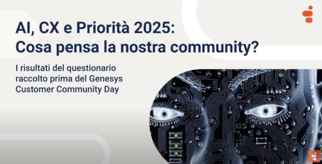 Priorità cx community genesys
