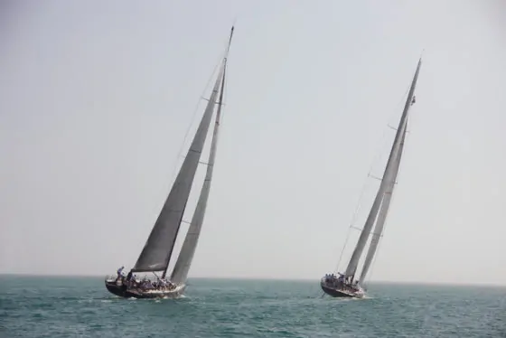 Competitive sailing in key west, florida usa
