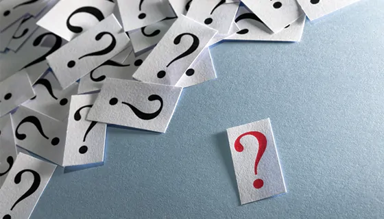 Question marks
