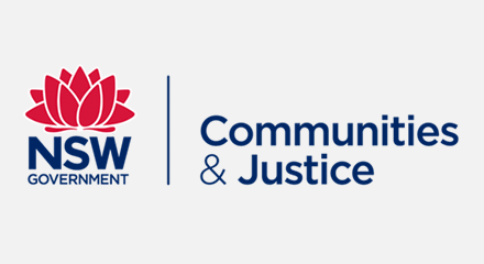 NSW Department of Communities and Justice (DCJ) Logo